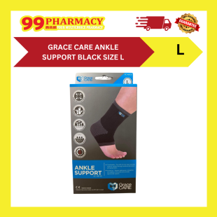 GRACE CARE Ankle Support Black Size L