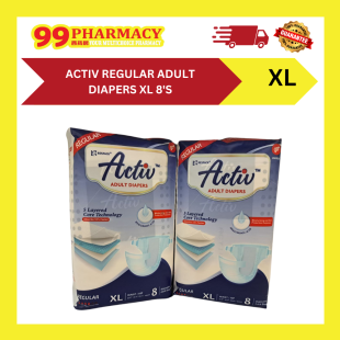ACTIV Regular Adult Diapers XL 8's