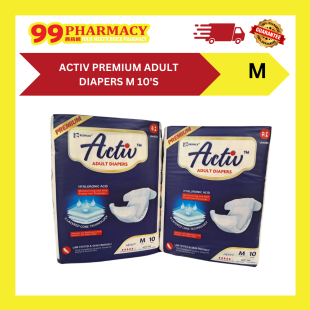 ACTIV Premium Adult Diapers M 10's