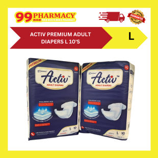 ACTIV Premium Adult Diapers L 10's