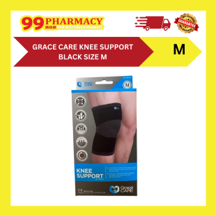 GRACE CARE Knee Support Black Size M