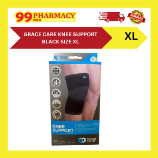 GRACE CARE Knee Support Black Size XL
