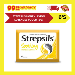 STREPSILS Honey Lemon Lozenges Pouch (6's)