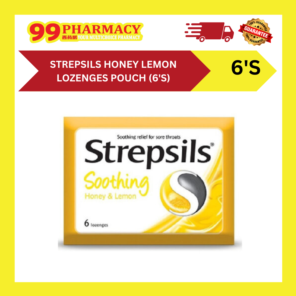 STREPSILS Honey Lemon Lozenges Pouch (6's)