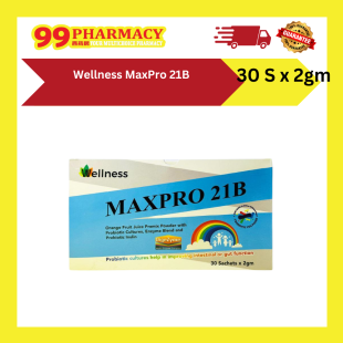 WELLNESS MaxPro 21B Sachet 30's Box
